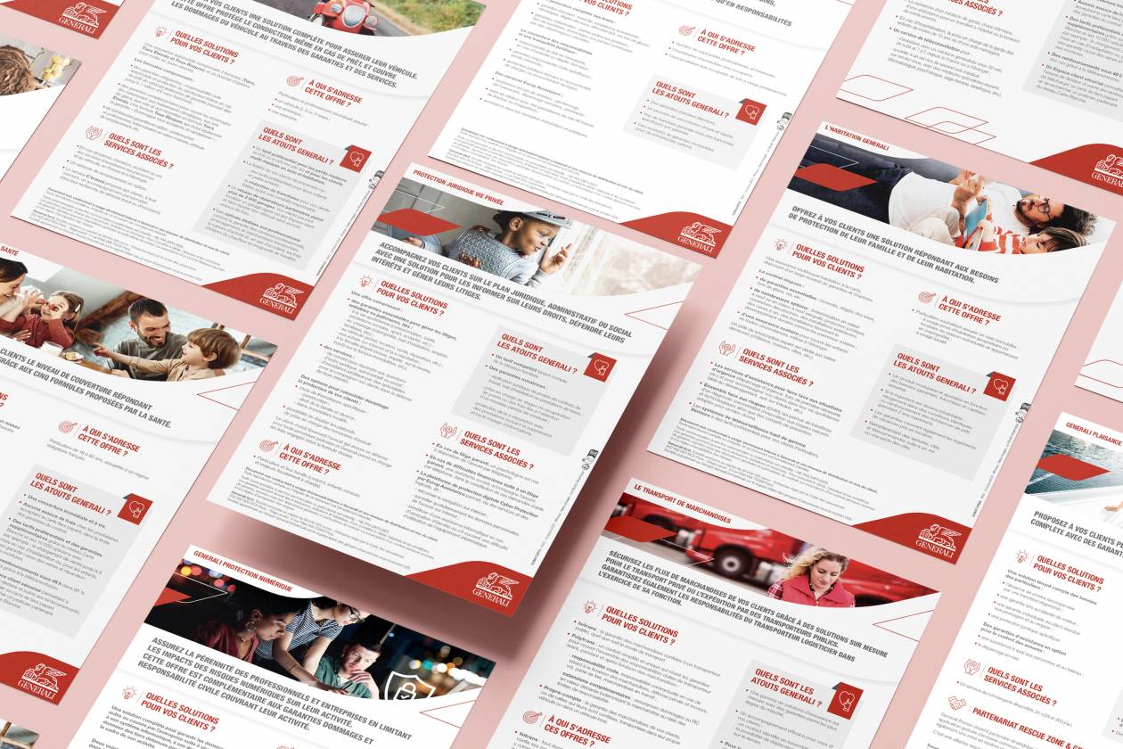 Réalisation de 25 fiches Web et Print